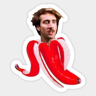 Nicholas cage banana Sticker